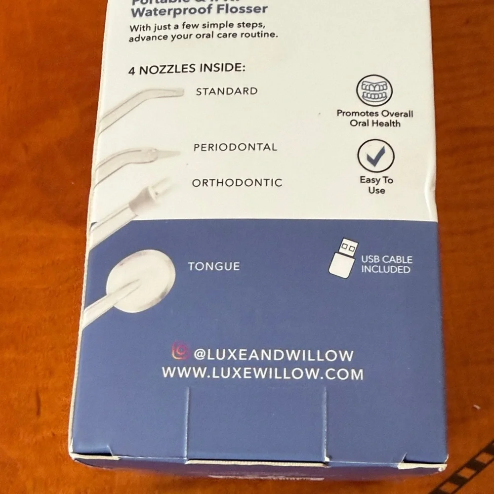 L+W Bio Rechargeable Water Flosser no case